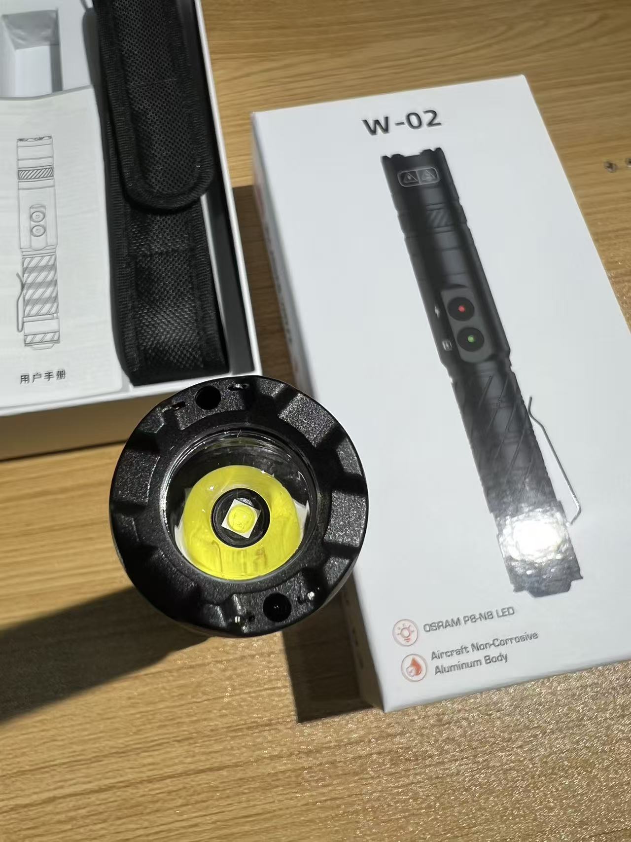 W-02 Portable Electric Shock Function Rechargeable With LED Flashlight