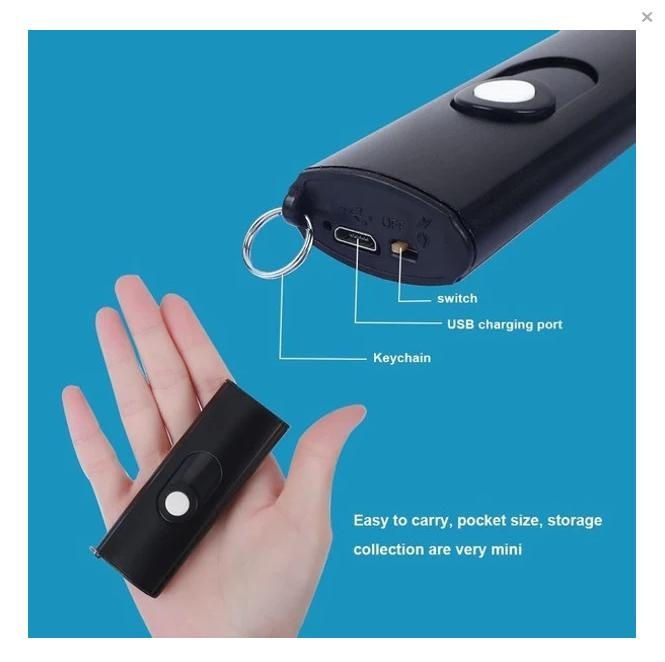 1602 Portable Electric Shock Function Rechargeable With LED Flashlight
