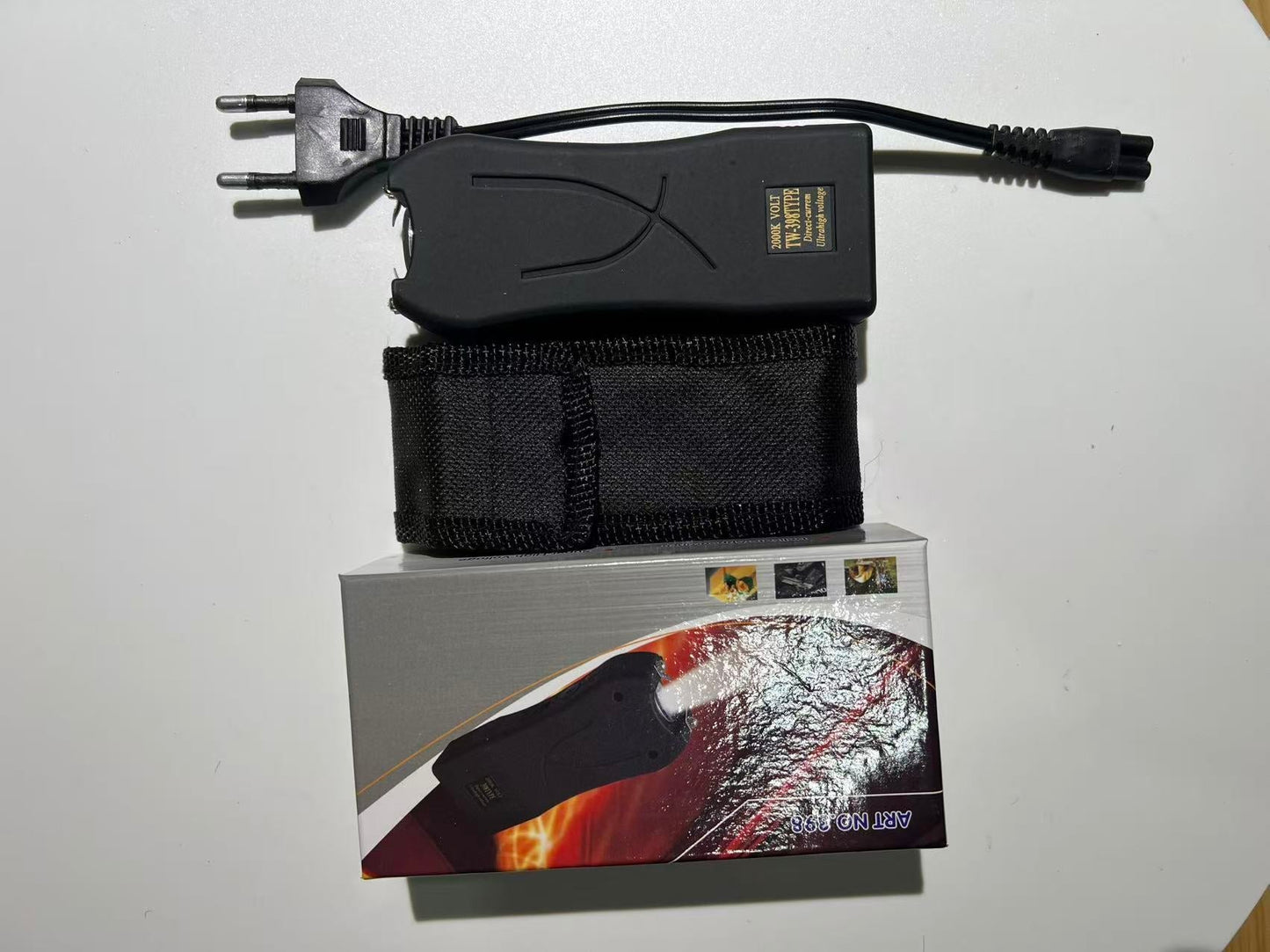 398 Portable Electric Shock Function Rechargeable With LED Flashlight
