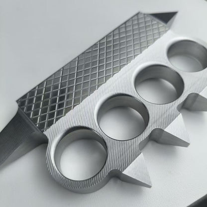 Extra Hard Knuckle Duster, 2Cr14 Stainless Iron Material, Quenched and Hardened to 50 HRC.