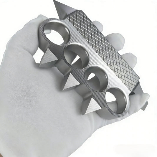 Extra Hard Knuckle Duster, 2Cr14 Stainless Iron Material, Quenched and Hardened to 50 HRC.