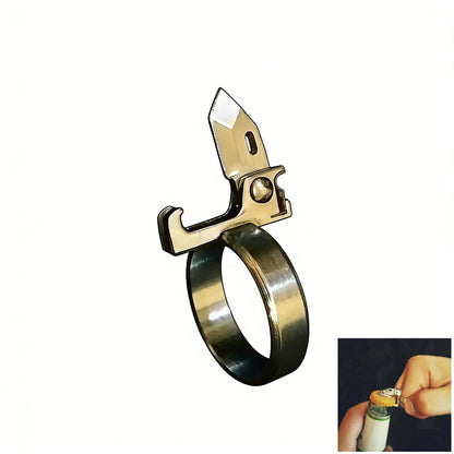 Folding Brass Knuckle Knife