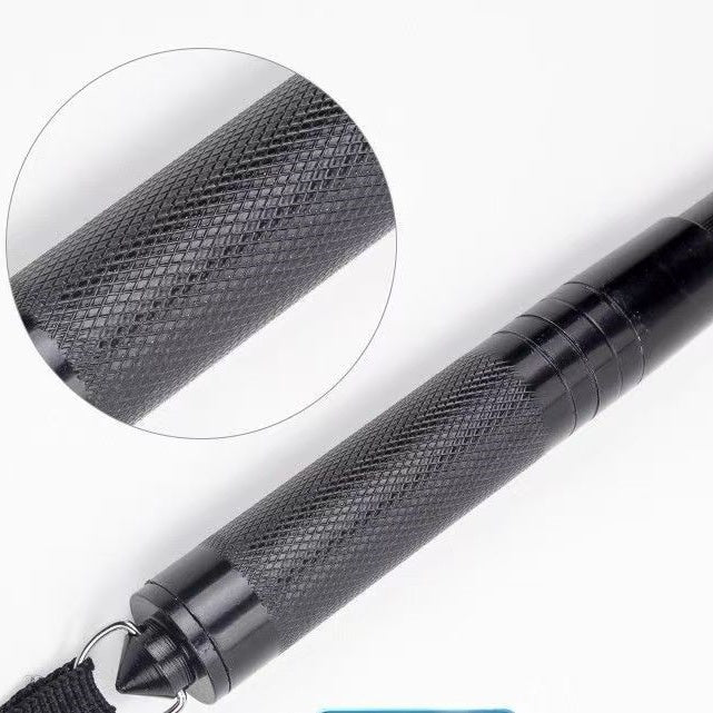 19.5 Inches Manual Telescopic Baton Portable Expandable Baton Anti-Slip Self Defense Stick for Personal Protection
