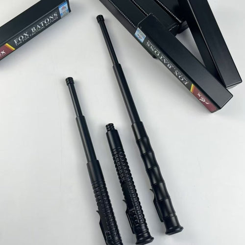 Manual Fox Agent Telescopic Baton Portable Mechanical Expandable Baton Anti-Slip Self Defense Stick for Personal Protection