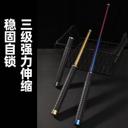 26 Inch Manual Telescopic Baton Portable Expandable Baton Anti-Slip Self Defense Stick for Personal Protection
