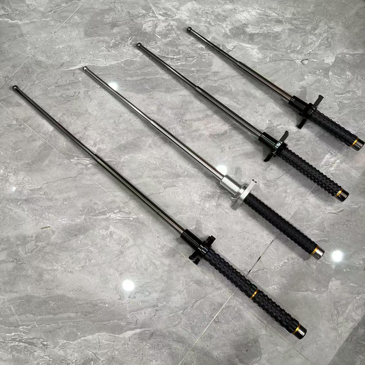 21-36 Inches Manual Telescopic Baton Portable Expandable Blocking Baton Self Defense Stick for Personal Protection