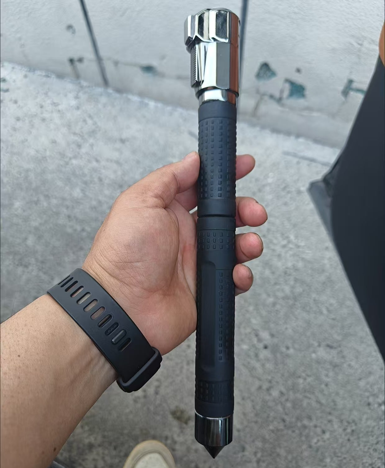 21-32 Inch Automatic Telescopic Baton Portable Expandable Baton Anti-Slip Self Defense Stick for Personal Protection
