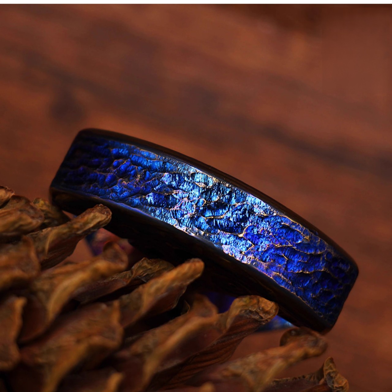 New Titanium Meteorite Crater Everyday Carry Single Knuckle Duster
