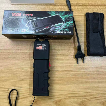 928 Max Voltage Portable Electric Shock Function Rechargeable With LED Flashlight