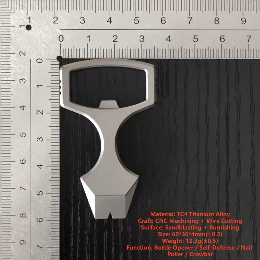 TC4 Titanium Alloy Knuckle Dusters Solid EDC Alloy Knuckle Dusters
