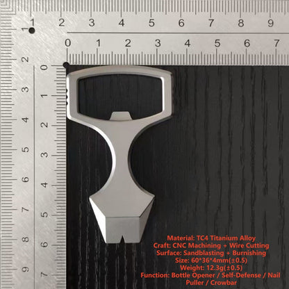 TC4 Titanium Alloy Knuckle Dusters Solid EDC Alloy Knuckle Dusters