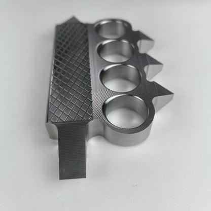 Extra Hard Knuckle Duster, 2Cr14 Stainless Iron Material, Quenched and Hardened to 50 HRC.