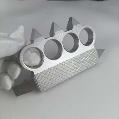 Extra Hard Knuckle Duster, 2Cr14 Stainless Iron Material, Quenched and Hardened to 50 HRC.
