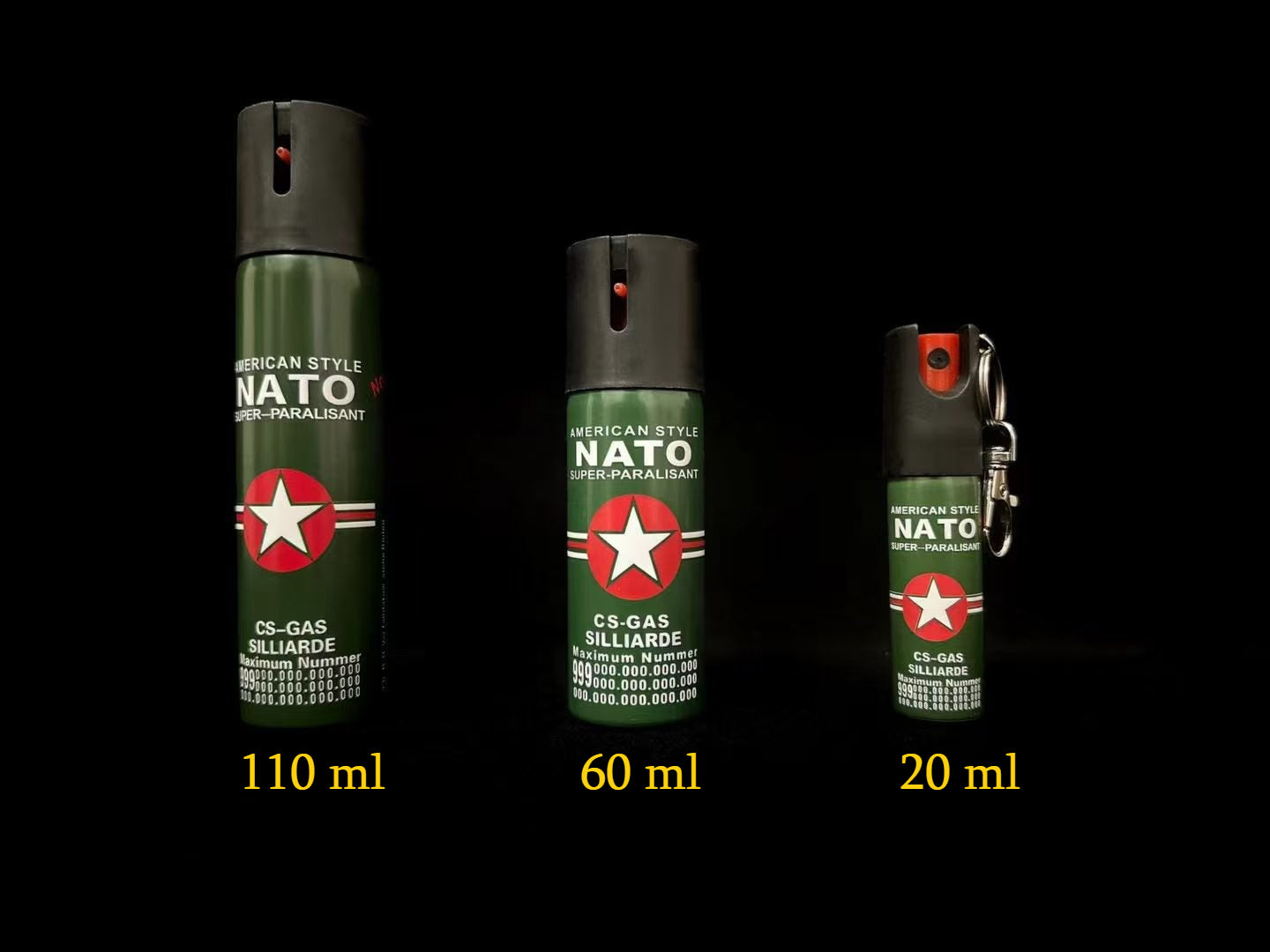 20 ML - 110 ML Pepper Sprays