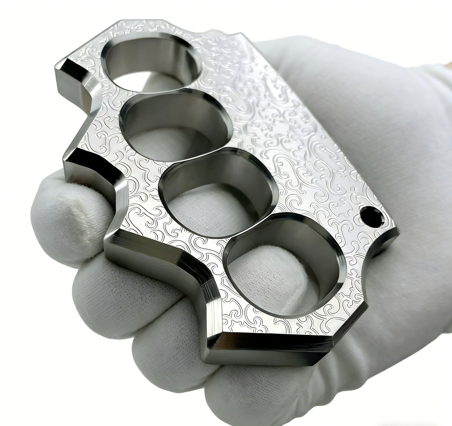 304 Stainless Steel Material Brass Knuckles CNC Engraved