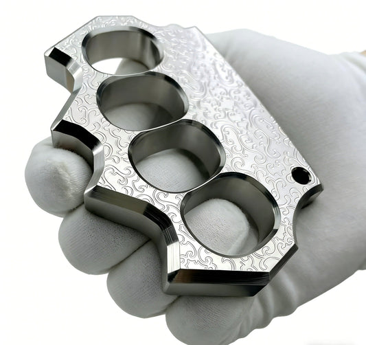 304 Stainless Steel Material Brass Knuckles CNC Engraved
